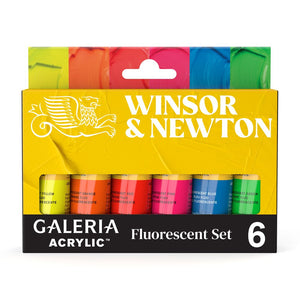 Galeria Set peintures acryliques fluorescentes 6x20ml