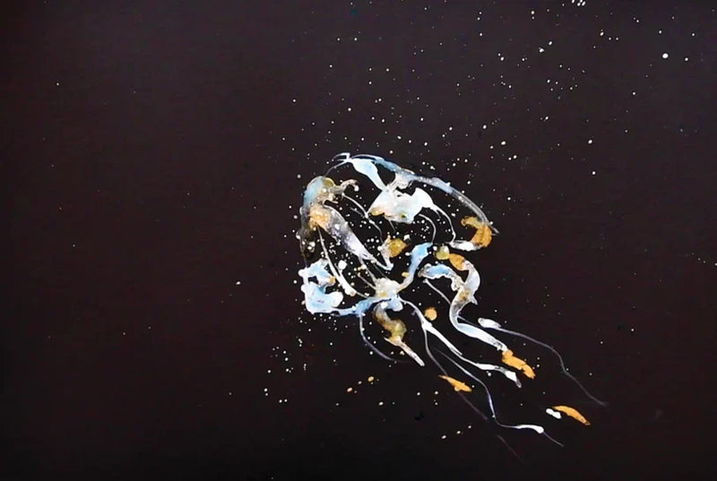 Comment peindre une méduse avec le coffret Mixed Media Métallique Winsor & Newton